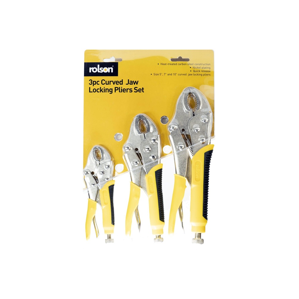 3 Piece Locking Pliers Set