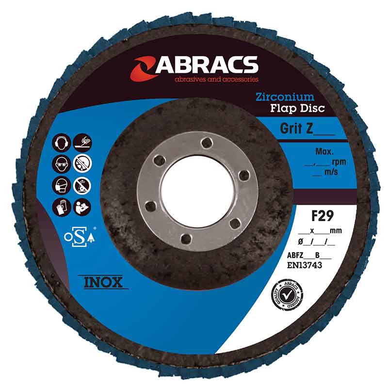 Abracs 115mm x 40g Zirconium Flap Disc